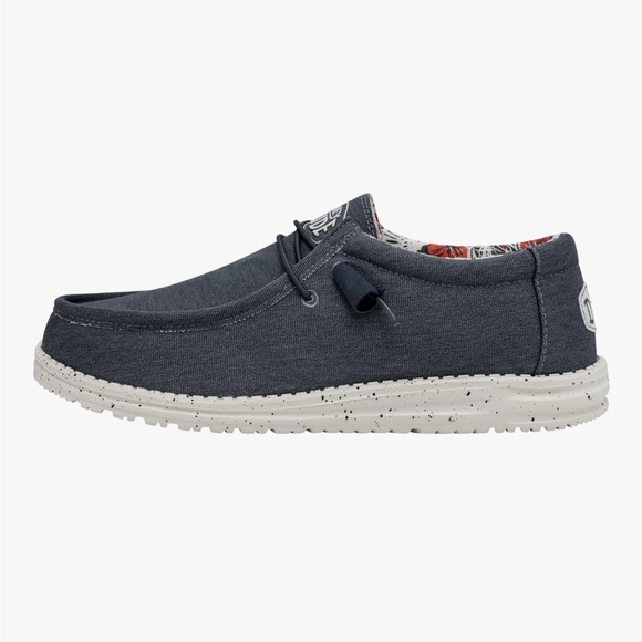 Men's Hey Dude Wally Stretch - Blue - Picture 1 of 6